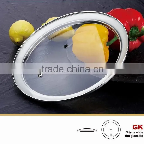 Hot Sale G Type Anti-splash Tempered Glass Cover for Cookware