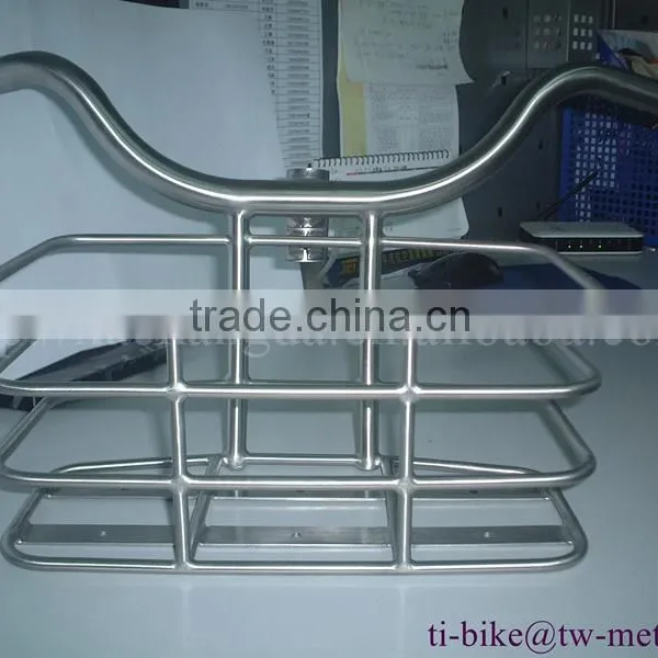 XACD Made Titanium Bicycle Front Rack ti Bike Front Carrier Customized Bike Frame Basket /ti Bags Holder/ ti Bicycle Parts photo-2