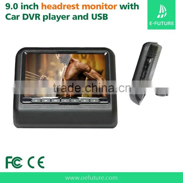 9 Inch Portable Universal Headrest Monitor With DVD Player Car Back Seat LED Monitor photo-4
