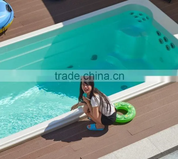 1.6m Depth Deluxe Freestanding Us Aristech Acrylic Swim Spa Pool 6 m photo-3