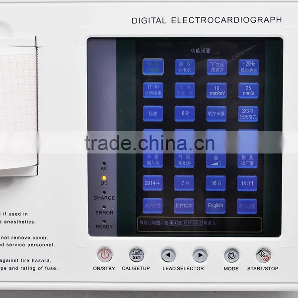 3-channel Color LCD Electrocardiograph Portable ECG EKG Machine photo-6