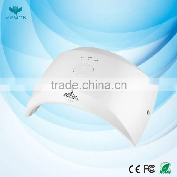 2016 newest best selling double light source 365+405nm hand sensor 24W sunuv led nail lamp