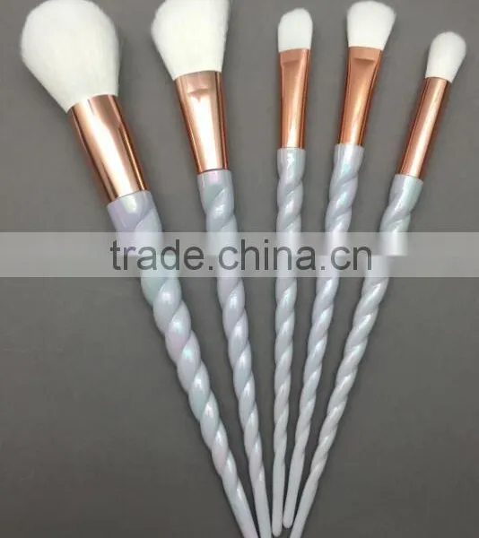 10PCS Makeup Brushes Gradient Color Spiral Handle Cosmetics Make up Tools photo-4