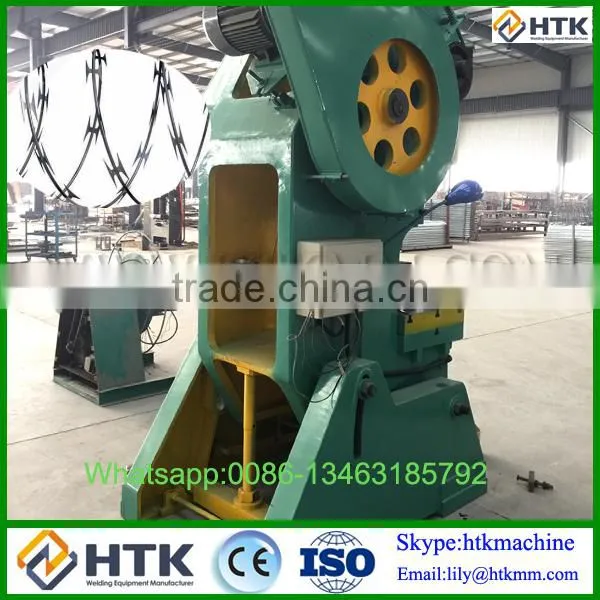 40t Press Razor Puching Machine, Full Line Razor Barbed Wire Making Machine Big Factory Passed SGS ISO photo-4