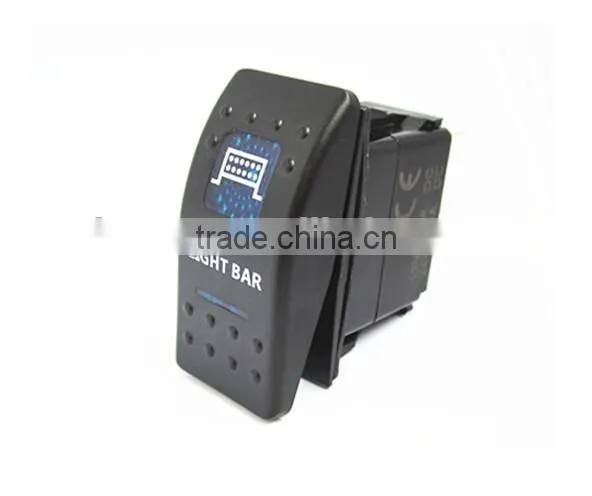 Rocker Switches With LED Light Bar Blue photo-2