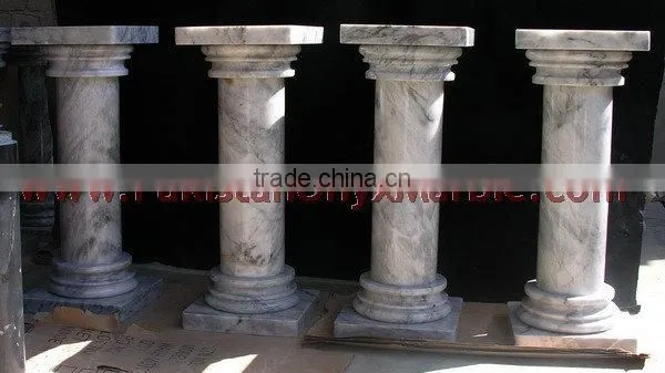 NATURAL STONE BADAL GRAY MARBLE PEDESTALS photo-3