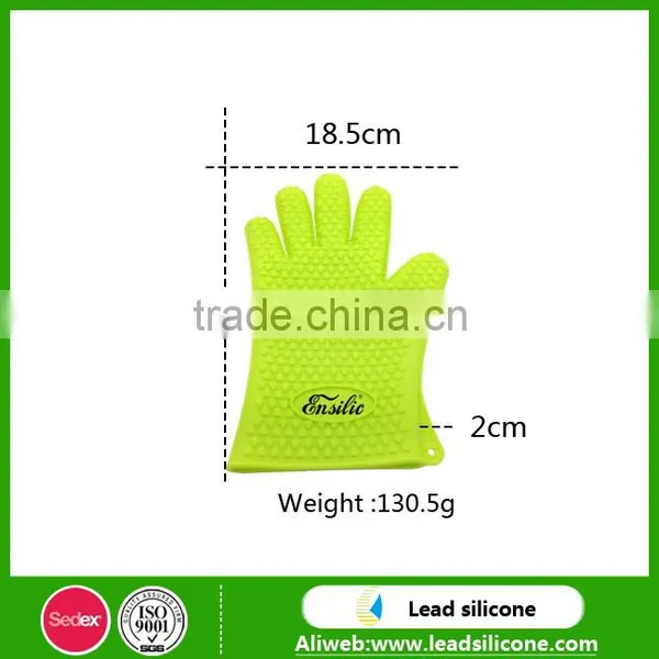 Kitchen Mitts Cooking Silicone Glove , Silicone Oven Heat Resistant Gloves photo-3