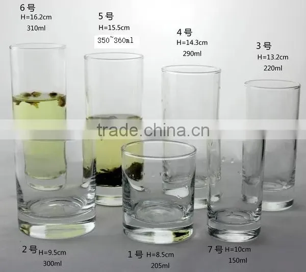 Straight Round Drinking Glass Cup photo-2
