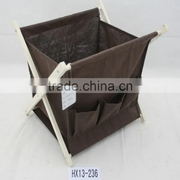 Desktop Storage Basket Foldable Bookrack Office Magazine Rack photo-5