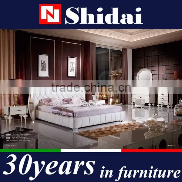 the Italian Modern Bedroom Set, Bed Room Bed, Furniture Beds B9024 photo-3