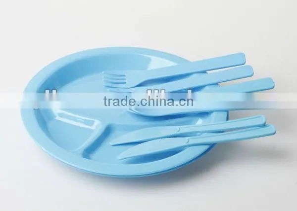 Plastic Dinnerware Set Leakproof Bento Lunch Box Container for Kids