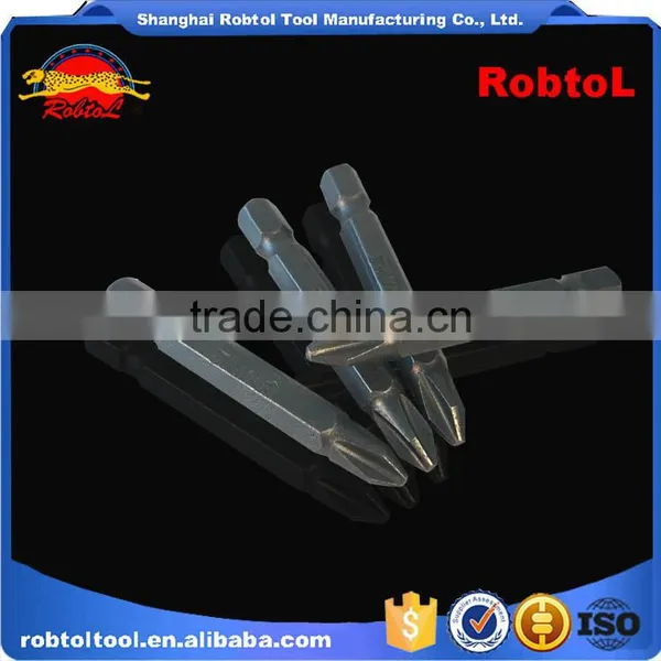 6.5*50mm S2 Steel Magnetic Head Screwdriver Bits Hex Shank PH1 PH2 Electric Air Pneumatic photo-4