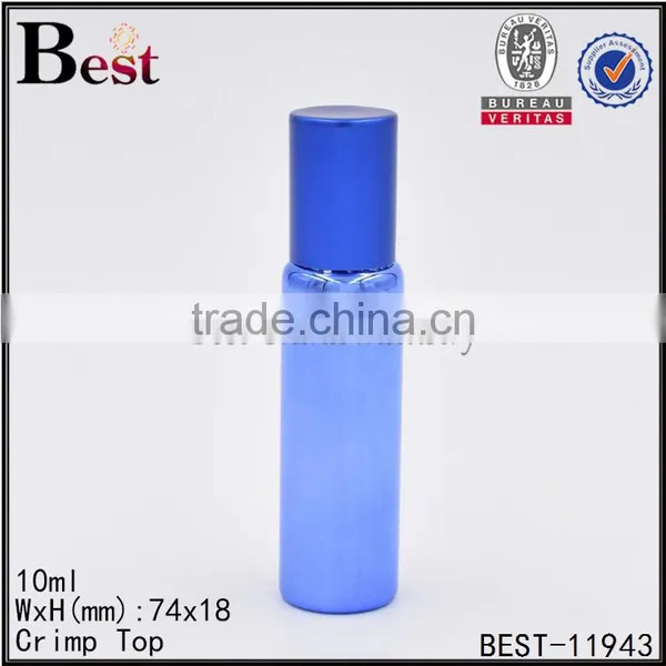 10ml Shiny Blue Roller Bottle UV Color Glass Roller Bottle Essential Oil Roller Ball Bottle photo-4