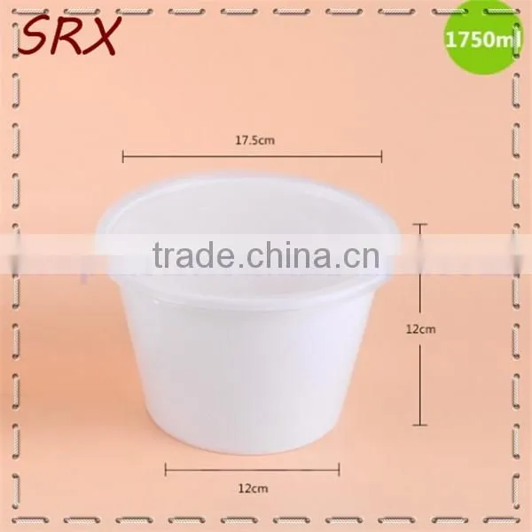 16oz Customized Disposable Clear Take Away Plastic Salad Bowl With Lid photo-2