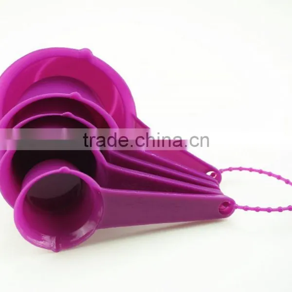 47064 Set of 5 Pcs Plastic Kitchen Baking Measuring Measure Spoon Cup Set NEW photo-6