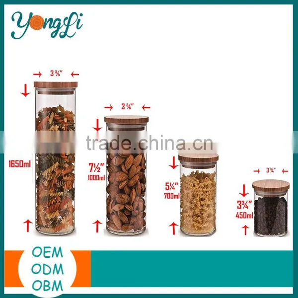 Glass Food Spice Kitchen Storage Container Glass Jar With Lid photo-5