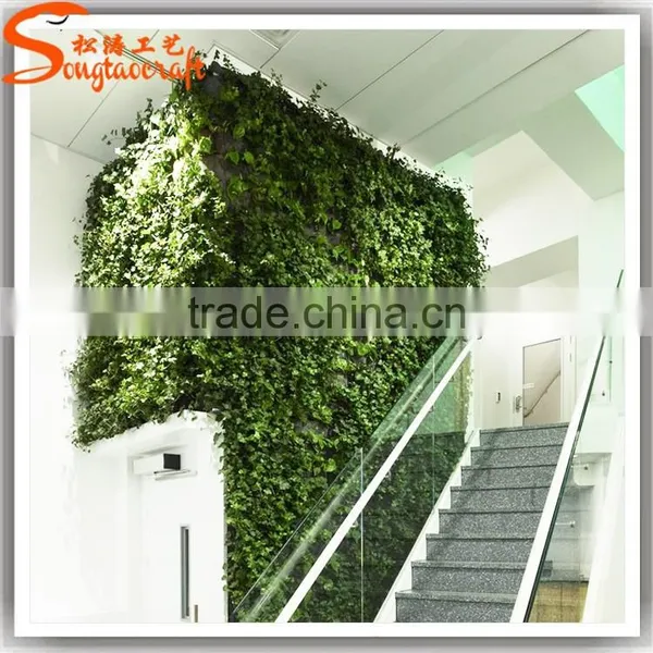 2016 New Product Plastics Vertical Green Grass Wall Decor Fake Plant Wall for Home photo-2