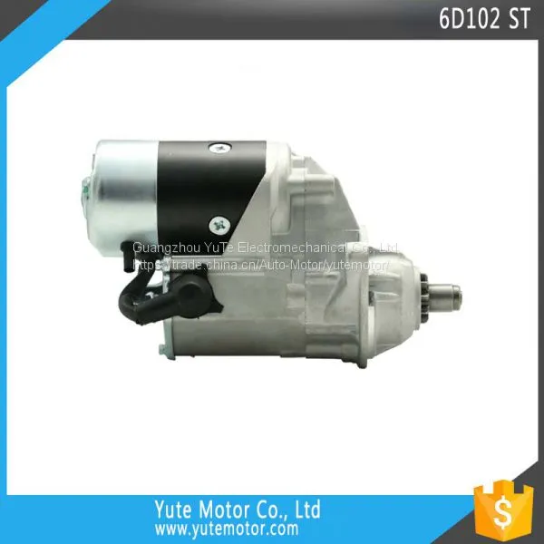 YTM 6D102 24V 10T 4.5KW Truck Exvacator Auto Starter Motor for PC200-6