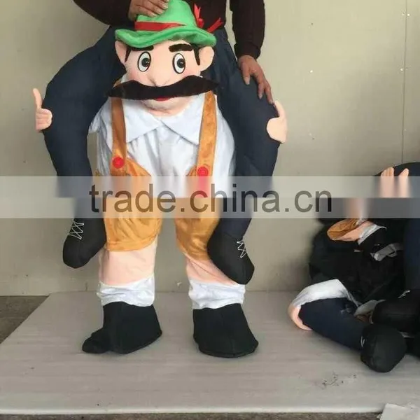 Carry Me Bavarian Funny Beer Guy Ride On German Oktoberfest Mascot Costume photo-5