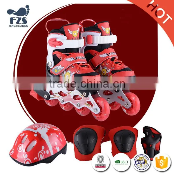 HFSX601 Safety Flat Women Retractable Four Wheels Led Shoes 2017 photo-3
