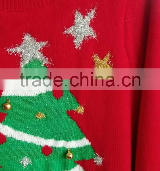 (KS015) Knitted Christmas Tree Women Christmas Sweaters photo-4