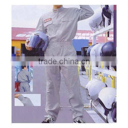 Twill Cotton Men's Beige Boiler Suit
