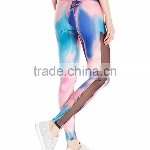 Women Athletic Fitness Pants Colored Leggings Custom Print Yoga Pants photo-3