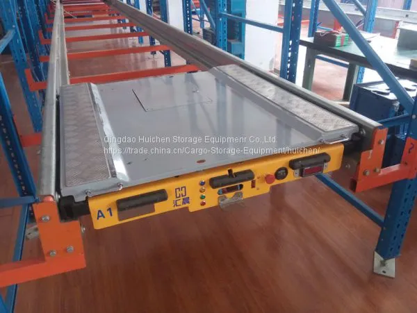 Industrial Radio Pallet Shuttle Racking For Cold Food And Freezing Sea Food Warehouse Storage