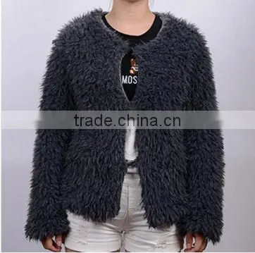 Autumn and Winter Fake Fur Coat Long Sleeves Europe and the United States photo-3