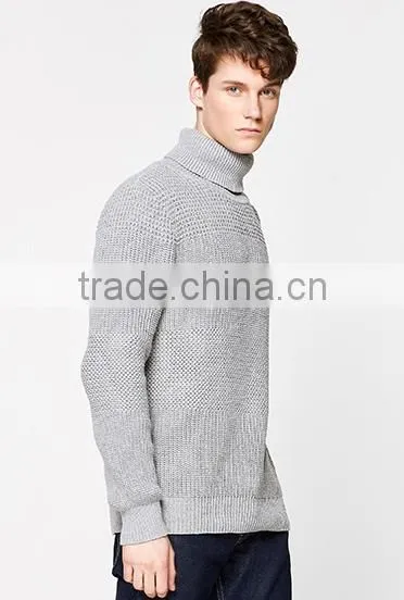 Wholesale Solid Color no Pattern Winter Warm Thick Turtleneck Sweters for Man photo-2