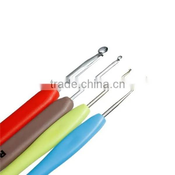 Custom 16pcs 2.50-6.0mm Plastic Crochet Hook Set With PU Pouch photo-2