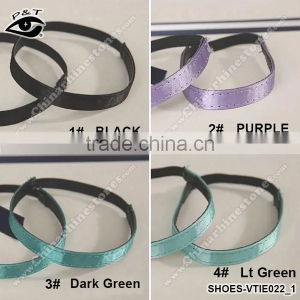 10 Colors Satin Shoe Lace Elastic Shoe Straps for High Heels photo-3