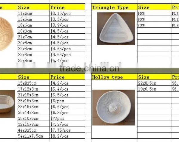 43cm/17" Long Bread Dough Proofing Proving Rattan Basket Banneton Brotform photo-2