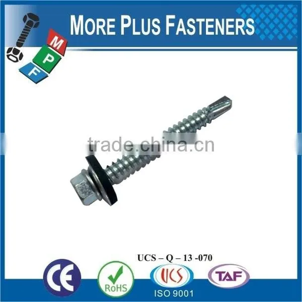 Made in Taiwan Aluminum Hex Flange Head Self Drilling Screw photo-6
