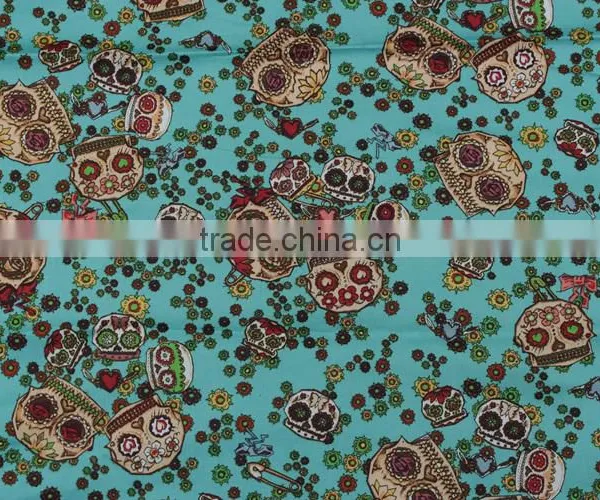 Hot Selling tc 45*45 110*76 Cvc Jersey Burn Out Custom Print Poplin Fabric Price photo-3