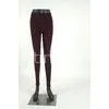 Burgundy Cotton Footless Tights Girls , Breathable Organic Cotton Tights