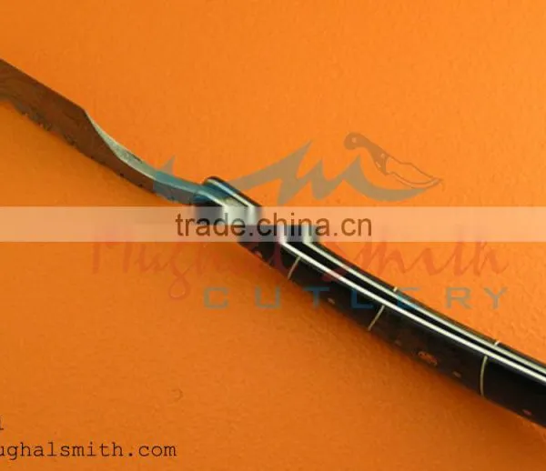 Damascus Steel Razor/wood Handle/Shaving Razor With Mosaic Pin photo-4