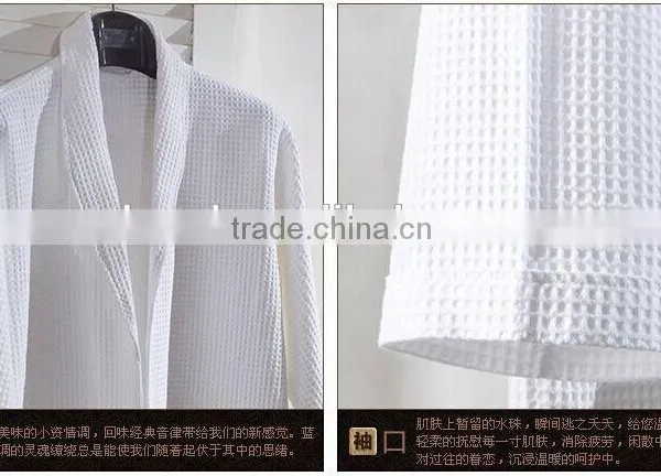 Wholesale 100% Cheap Quilted Cotton Waffle Bathrobes Made in China photo-2