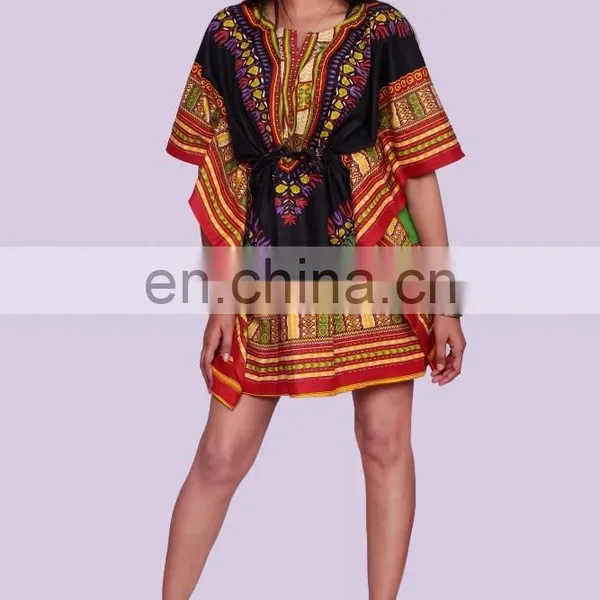 Indian 2017 African Women's Dashiki Print Sun Dress Kaftan Hippie Black Maxi Gown Plus Size