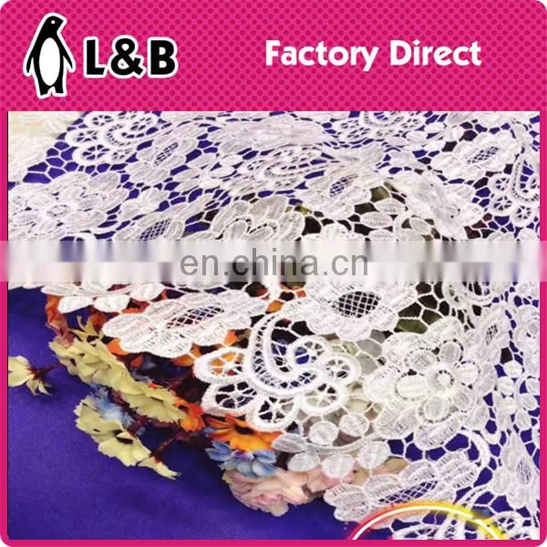 Wholesale Popular Fashion Embroidery Chemical Polyester Lace Fabric photo-2