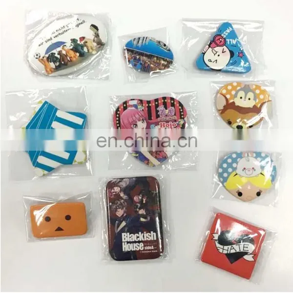 Disney & Sedex Audited Factory Direct Selling Heart Star Shape Tin Button Badge photo-6