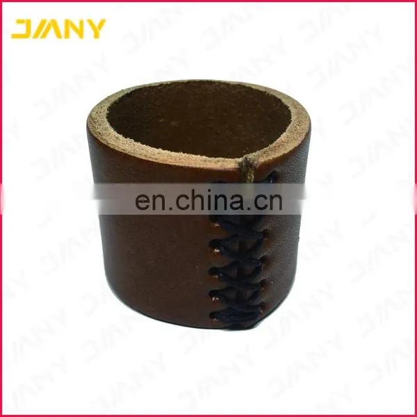 Custom Real Brown Leather Grips For Handle Bars of Bicycle photo-2