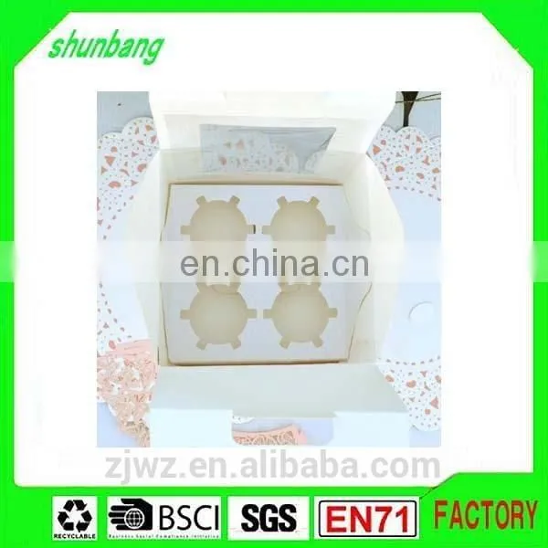 Folding Coated Paper & Food Paper Cupcake Box Printing With Paper Insert photo-4