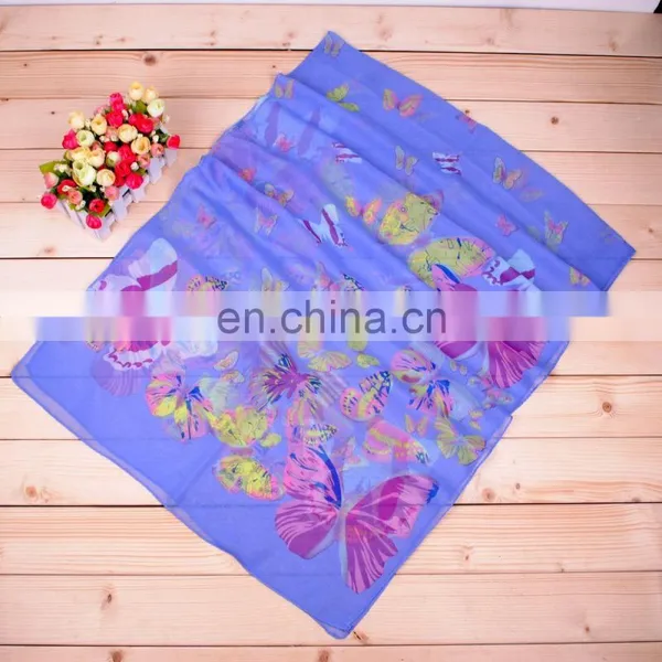 Wholesale Hot Sale Lady Fashion Printed Chiffon Scarf photo-4