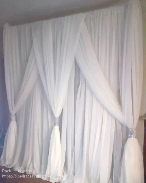 Aluminum Cheap Adjustable White Pipe and Drape for Wedding Mandap photo-3