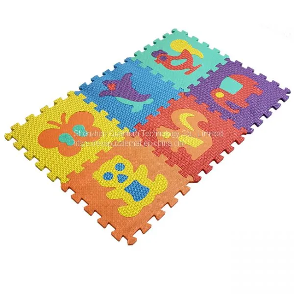 QT MAT Non-toxic Animals EVA Puzzle Play Mat