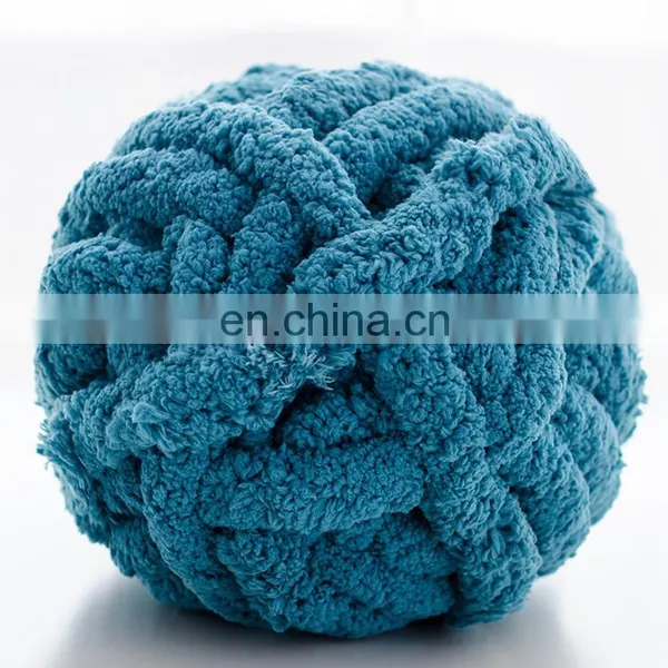 100% Polyester Big Ball Yarn Roving Yarn for Hand Knitting photo-3