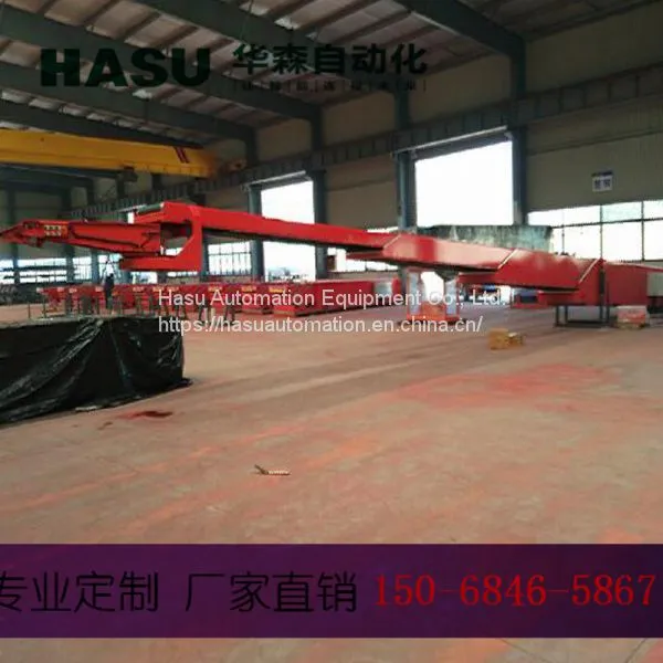 HUASEN Truck Loading Unloading Movable Telescopic Belt Conveyor With Hydraulic Lifting System photo-3