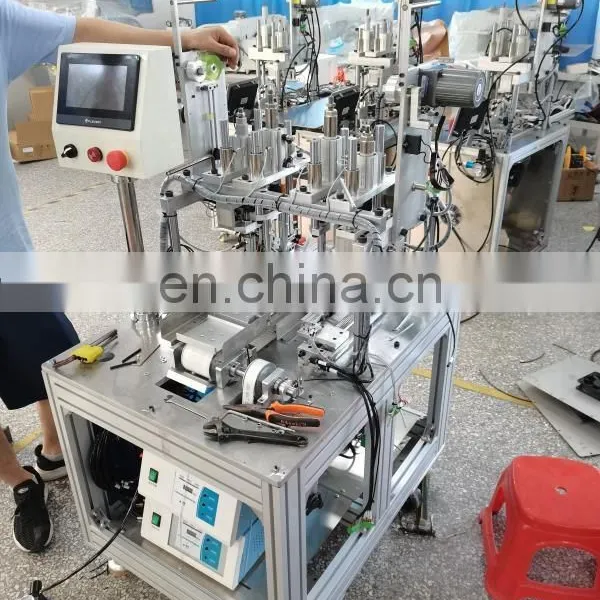 Fully Automatic KN95 And 3 Layers Mask Face Outer Earloop Welding Machine 2 Head 4 Points photo-5