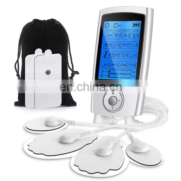 Rechargeable TENS Unit With Family Pack, 3rd Gen 16 Modes TENS Machine Muscle Stimulator With 16pcs TENS Unit Electrode photo-4